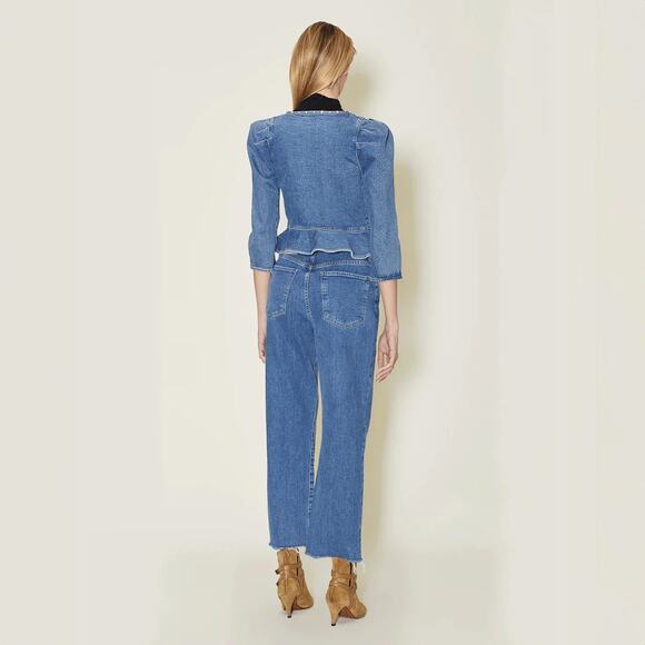 LE JEAN MIA RELAXED STRAIGHT JEANS DESERT CRYSTAL - Picture 5 of 10